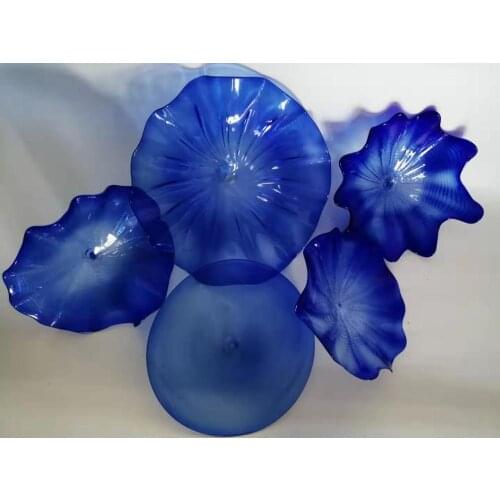Hand blown wall plate Decorative hand blown glass wall art murano Art wall plate
