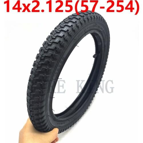 14 Inch 14x2.125(57-254) Inner and Outer Tyre 14x2.125 Pneumatic Wheel Tire for Children Bicycle/Bike Accessories