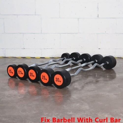 10kg-30kg Barbell Biceps Training Straight Barbell Bar Coated Barbell Sheet Strength Exercise Dumbbell Mancuernas Pesas Gimnasio
