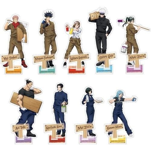 Maintainer Theme Jujutsu Kaisen Gojo Satoru Itadori Yuji Kugisaki Nobara Acrylic Stand Display Model Plate Tabletop Decor Toy