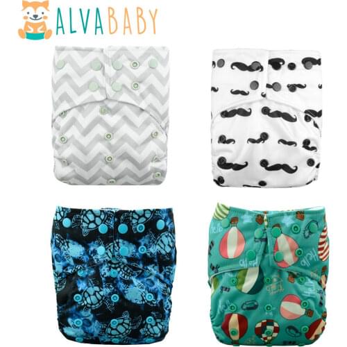 U PICK 2020 1pc Alvababy Baby Cloth Nappy AI2 Double Gusset Cloth Diapers Baby with Insert