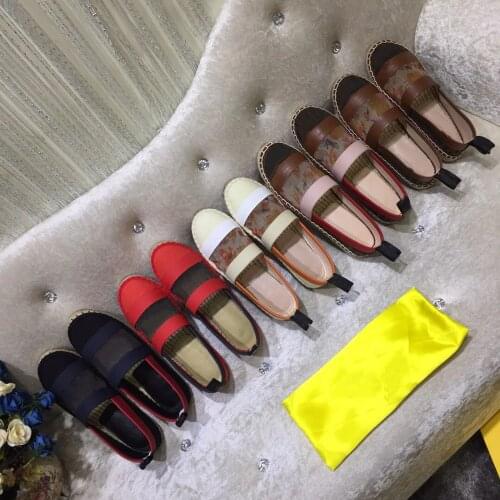 Plus Size 35-42 Womens Shoes Mesh Breathable Round Toe Flat Shoes Slip-On Shallow Womens Shoes Outdoor Casual Womens Shoes