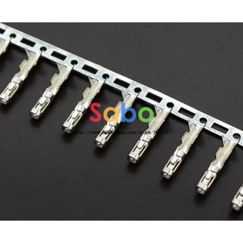 100 PCS 2.54mm Female Dupont Jumper Wire Terminal Connector Pins Crimp Copper