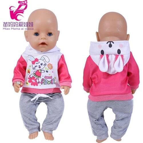 17 Inch Baby Doll Hoodie Sweater Reborn Doll Coat Baby Girl Birthday Gifts Toys Clothes