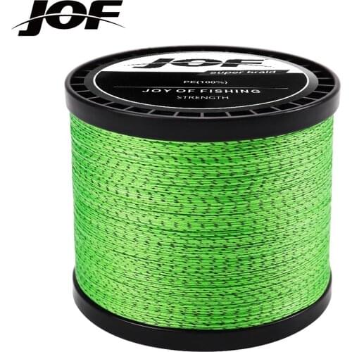 2021 JOF New Braid Fishing line Durable Wire Japan 100% 1000M 8 Strands Multifilament Wire Carp 22-88LB