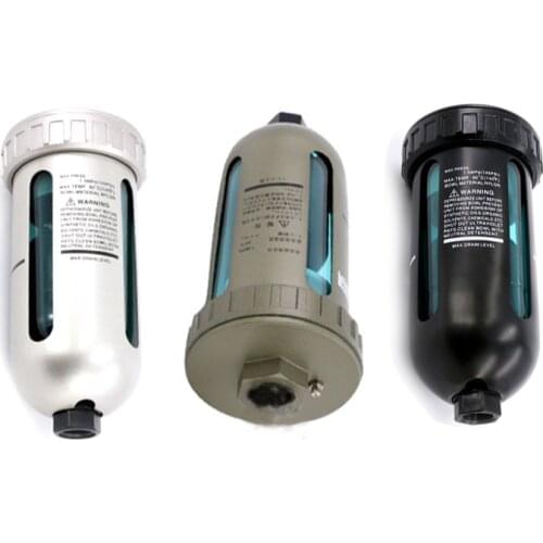 AD402-04 Air Compressor Water Drain Valve 1/2" 3/8" Automatic Drainer Oil Water Separator Filter Ordinary / High Quality / Black