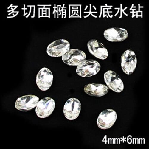 50Pcs Acrylic Rhinestone For Needlework FlatBack Cabochon Scrapbook Decoration Craft DIY Embellishments Accessories