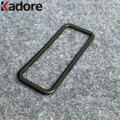 Car Interior Accessories For Mitsubishi Delica 2020 2021 Black Middle Rear Door Switch Cover Trim Decoration Frame Trims Sticker