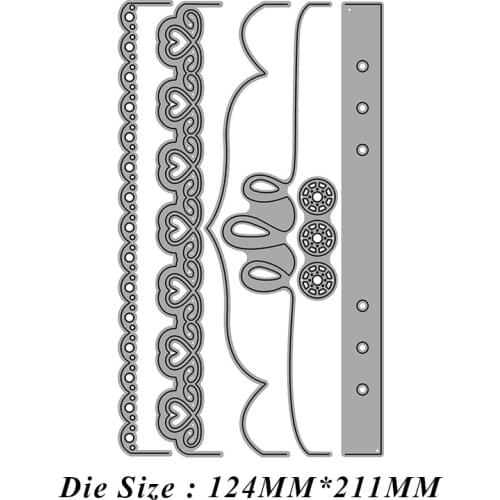 Notebook Edge Planner Metal Cutting Dies Cut Die Mold Card Scrapbook Paper Craft Knife Mould Blade Punch Stencils 2021 New