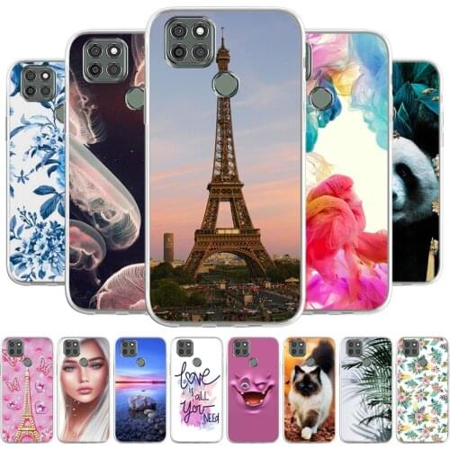 Tpu Case For Motorola Moto G9 Power Cover Soft TPU Coque Capa Animal Painted Phone Fundas Bumper