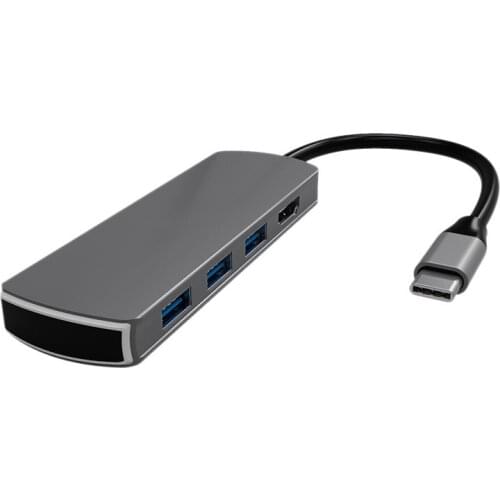 8 in 1 Docking Station HDMI-Compatible Gigabit Ethernet PD Cable RJ45 USB to HUB Converter for Macbookpro Accessories
