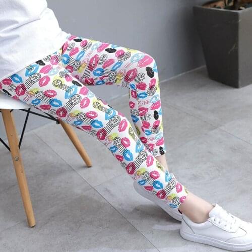 Girls Leggings Infantil Toddler Leggings Girl Pencil Pants Kids Trousers Children Flower Skinny Fashion Girls Leggings 1-10Year