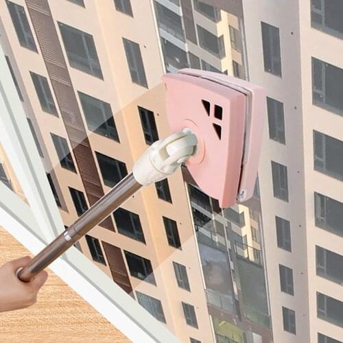 Long Rod Magnet Window Cleaner 5-36mm Glass Wiper Home Office High Building Magnetic Brush For Window Cleaning Windows Cleaner
