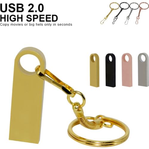 Metal Waterproof usb flash drive 8GB metalen pendrive 4gb 8gb 64GB memory stick 16GB cle usb 2.0 pen drive 32GB flash disk 128GB