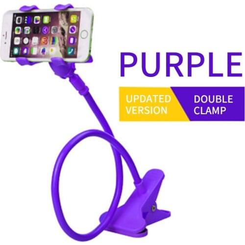 Mobile Phone Lazy Bracket Universal Multifunctional Headbed Desktop to Watch TV Live Double Chuck