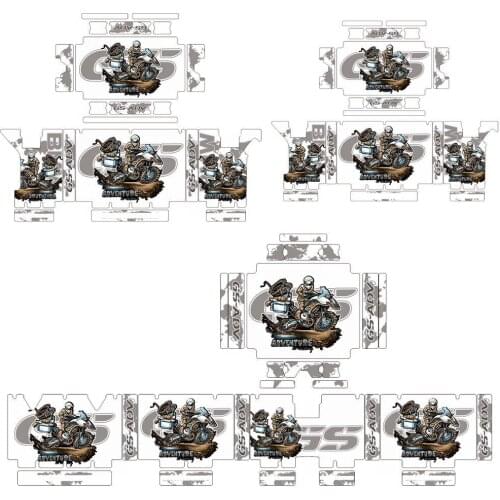 For BMW R1200GS Adv R1250gs Adv Aluminum Alloy Three Box Sticker Decal Suitable For Original Box