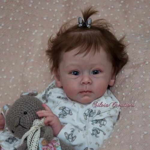 Reborn Kit 23 Inches Reborn Baby Vinyl Doll Kit Huxley Unpainted Unassembled Unfinished Doll Parts DIY Blank Reborn Kits