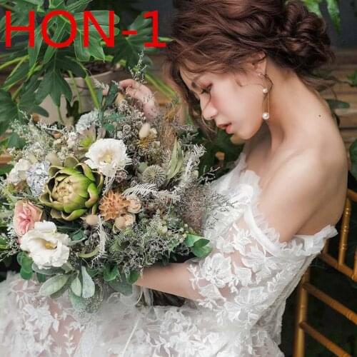 New wedding simulation rose bride holding flower home decoration ornaments HON