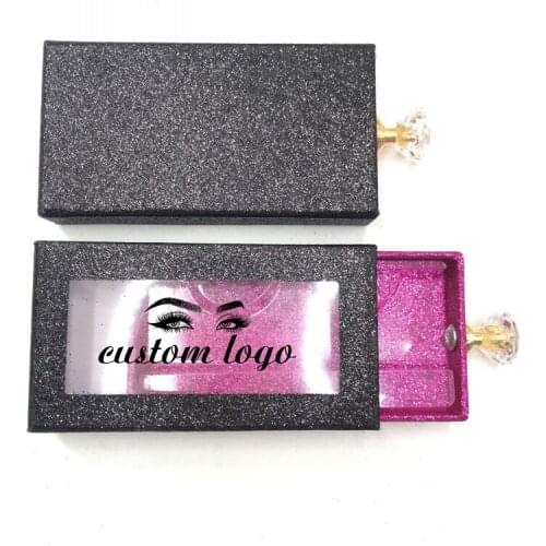 New Wholesale Price Lash Box Custom Private Logo Eyelashes Packaging with Handle for Fluffy Mink Lashes 3D Magnetic Case Empty