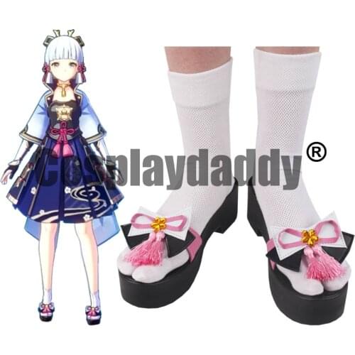 Genshin Impact Inazuma Kamisato Ayaka Shenli Linghua Cosplay Tassel Platform Flip Flops Sandals Shoes S008
