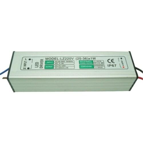 18W to 36W 300mA DC54V -125V AC 90-265V 18W 21W 25W 30W 32W 35W 36W LED Driver Power Supply Waterproof Level IP67 Free Shipping