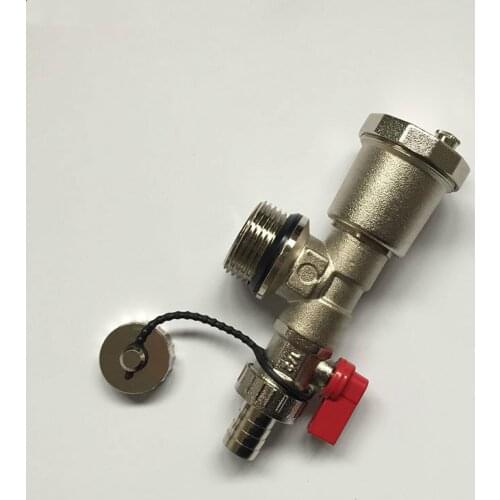Water underfloor heating manifold accessories exhaust valve