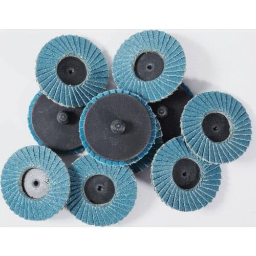 10PCS 2 Inch 40 Grit Roloc Flap Discs Zirconia Alumina Roll Lock Sanding Discs