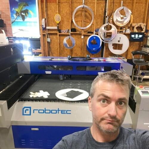 2021 ROBOTEC Co2 Laser 130w 150w 260w 280w 300w Cutting Stainless Steel Machine /Thickness Thin Metal Laser Cutter