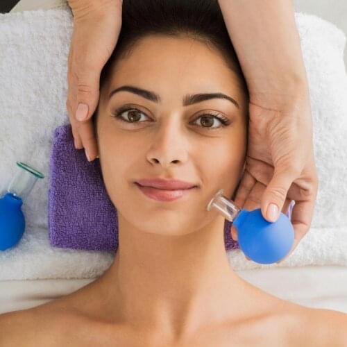 4 Pcs/Set Facial Cupping Ball Set Face Massage Body Pain Relief Roller Manual Suction Cups Cupping Therapy Kit Cupping Set