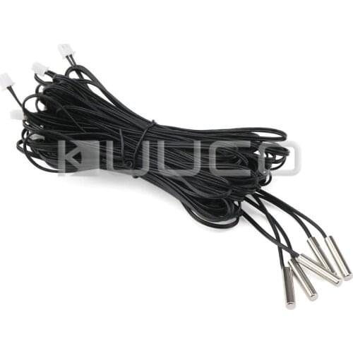 5 PCS/LOT 10k B3950 Temperature Probe, 3 Meter Temp Sensor, NTC Thermistor probe for Air Conditioners/Thermostat/Car etc