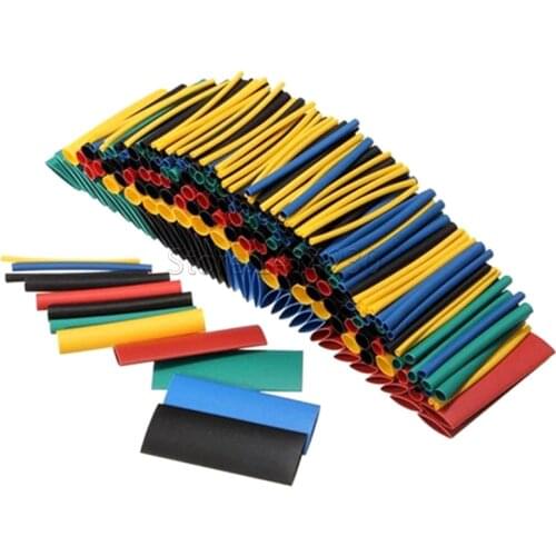 530Pcs 2:1 Heat Shrinkable Tube Electronic Electrical Tape Insulated Shrinkable Sleeve DIY Combination Set Repair Cable Sleeves