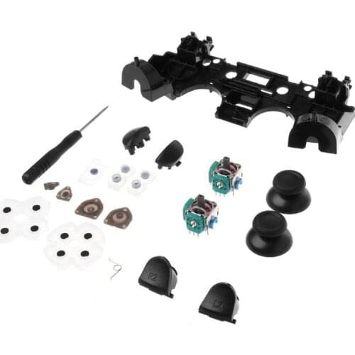 Analog Joystick L2 L1 R1 R2 Trigger Button Rods Squeeze Cap Screwdriver Conductive Rubber for Sony Playstation 4 PS4 Controller