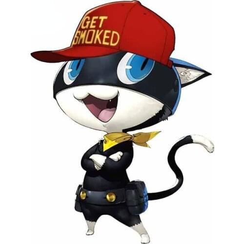 13cm x 9.8cm for The Elves Cat Car Stickers VAN Cartoon Windshield Decal Windows Auto RV Occlusion Scratch Decoration