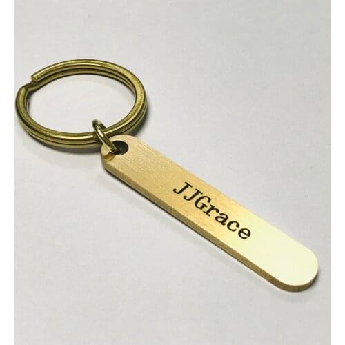 JJGrace personality fashion high quality metal tag key chain