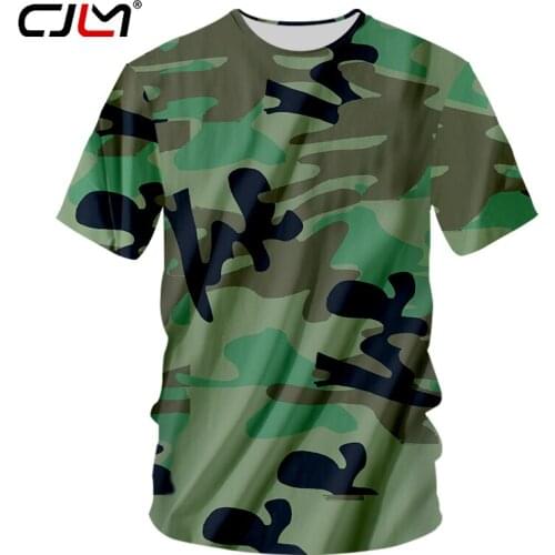 CJLM Tactical Military Camouflage T Shirt Men Breathable Quick Dry US Army Combat 3D Print T-Shirt Casual O Neck Outwear Tshirts