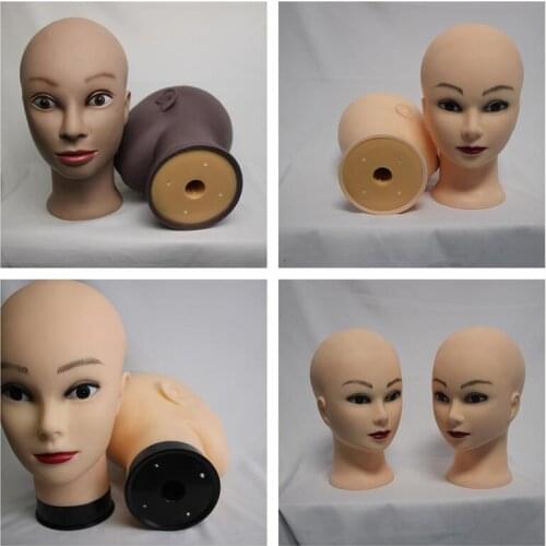 Bald Mannequin Head Used For Wig Stand African Training Manikin Cosmetology Practicing Or Training Head And Wig Display