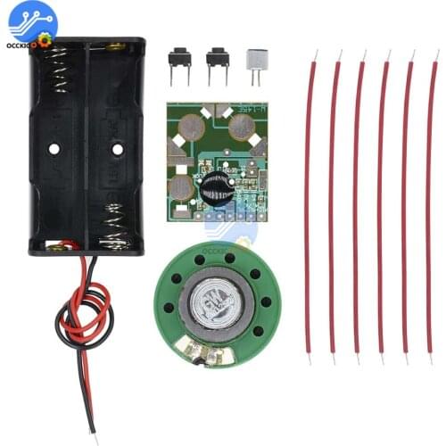 ISD1806B 6s Voice Recognition Recording Module IC Chip Digital Sound Music Movement Recorder DIY Kit 3-4.5V