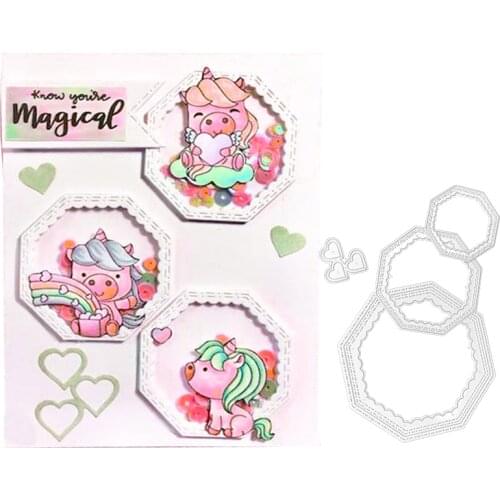 Julyarts Cutting Dies Frame Scrapbooking Dies Metal Scrapbook Decoration Embossed Photo Album Decoration Card Making