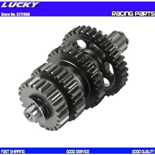 LF125 Transmission Gear Box Counter Shaft kit For lifan 125 125cc 1P52FMI Horizontal Engines Dirt Pit Bikes Parts