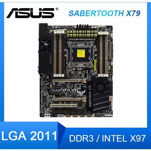 For ASUS SABERTOOTH X79 Original Used Desktop X79 X79M 2011 Socket LGA 2011 Core i7 LGA2011 DDR3 Motherboard