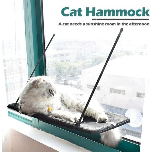 Window Cat Sunbathing Lounger 25kg Mounted Hanging Hammock Suction Cup Bed Mat Comfortable Pet Seat Kittens Soft Warm Rest Sofa