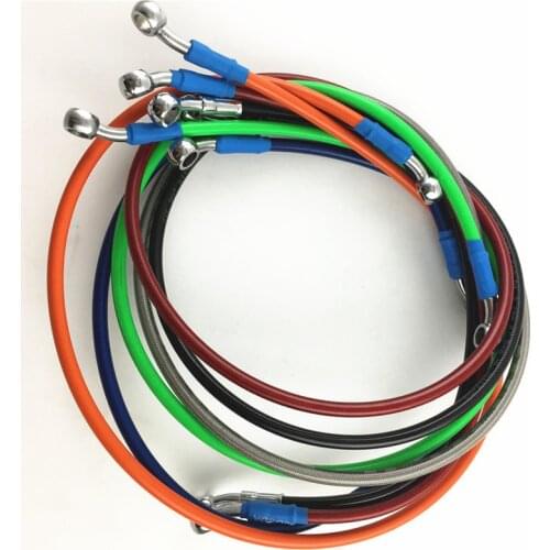 Motorcycle Braided Brake Clutch Oil Hoses Lines Pipes Cables 50cm-220cm Motorcycle Bike for