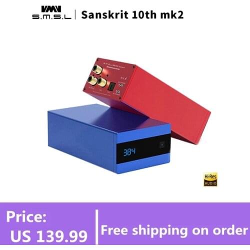 SMSL Sanskrit 10th MKII HiFi Audio DAC USB AK4493 XMOS Optical Spdif Coaxial Input DAC Desktop Decoder