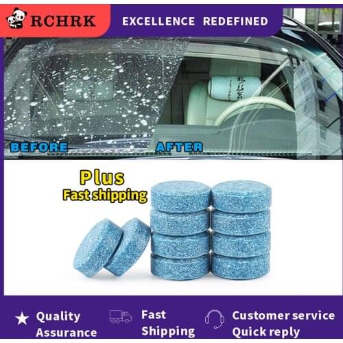 300pcs(1Pc=4L) Car Windshield Wiper Glass Washer Auto Solid Cleaner Compact Effervescent Tablets Window Repair Car Accessories