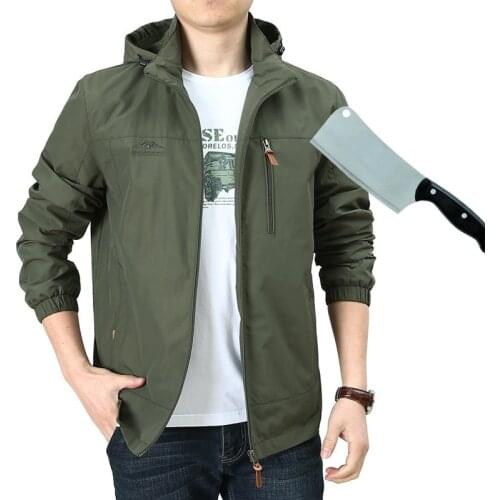 Tactical gear anti-cut knife cut-resistant clothing stab-proof hooded jacket security clothing self defense stealth men jackets