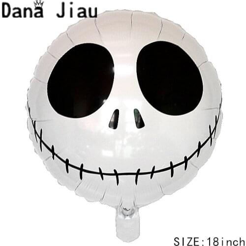 Dana jiau HAPPY Halloween party decoration spider white skeleton foil balloon Pirate Ship inflate toy wholesale April Fools' Day