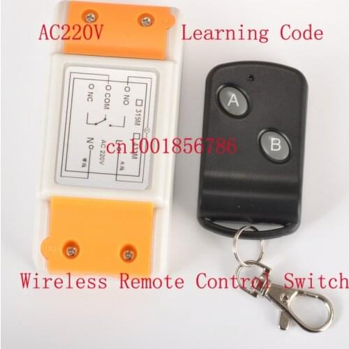 AC220V 1CH universal gate remote control 433.92 light switch dimmer power tool switch trigger momentary wireless remote switch