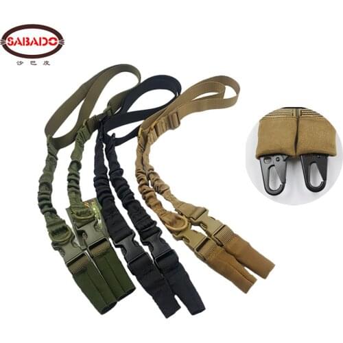 Outdoor Camping Survival Multifunctional Strap 2 Point Airsoft Hunting Belt Rope Tactical Military Elastic Gear Gun Sling