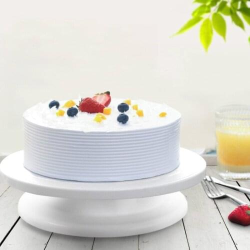 Cake Plate Turntable Rotating Kitchen Cake Round Table Pan DIY Rotary Cake Tool Stand Decorating Baking Anti-skid