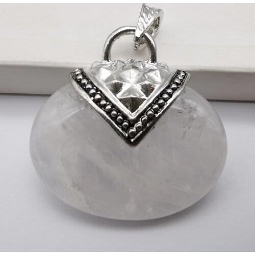 Clear Crystal Stone GEM Bead GEM Pendant Jewelry S612